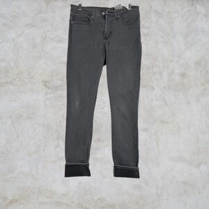 Levi's Women's 711 Skinny Jeans Gray Stretch Mid Rise Ankle Denim Pants 30x30